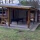 A newly built covered patio featuring, showcasing handyman services in Sneads Ferry, NC.